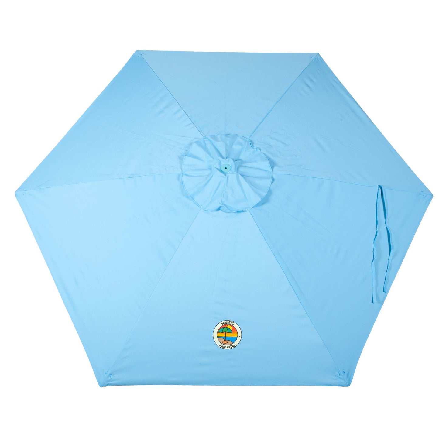 replacement beach umbrella canopy in caribbean blue