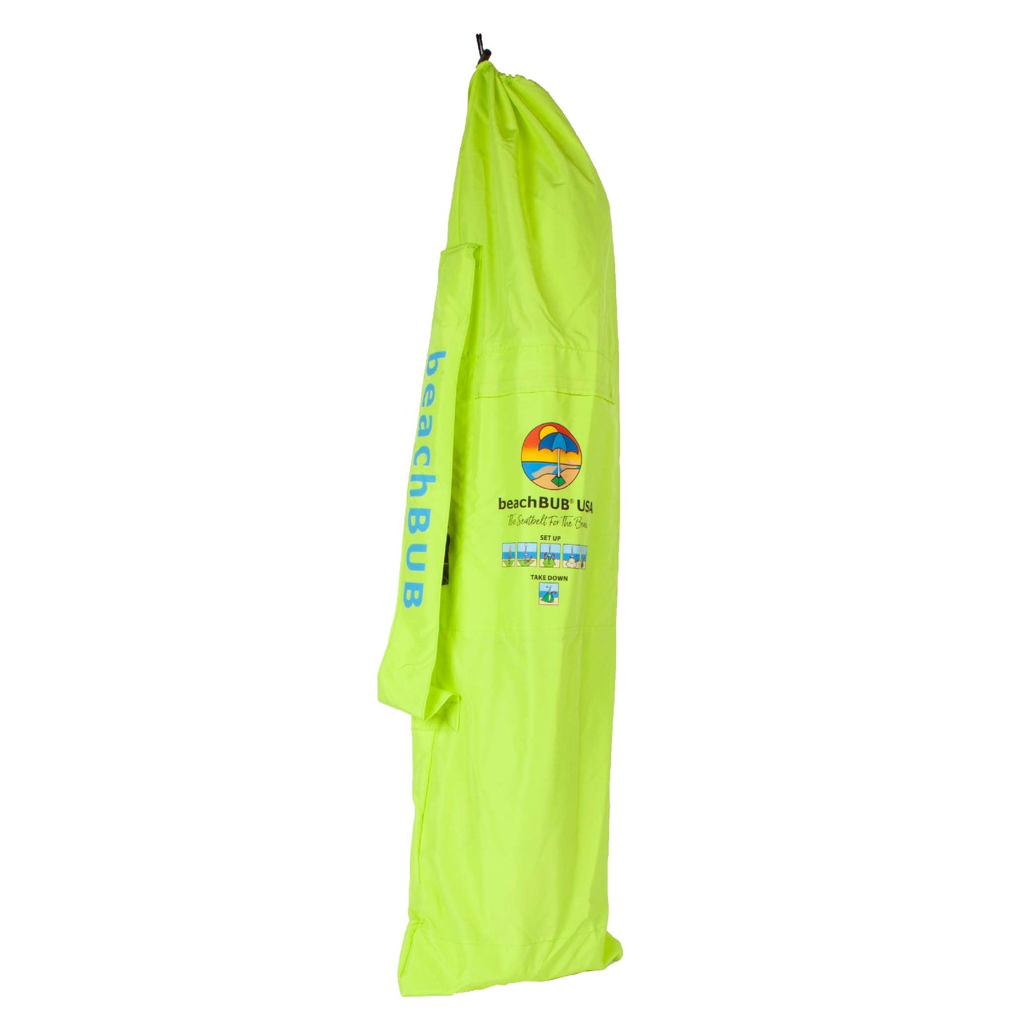 lime green premium beach umbrella bag