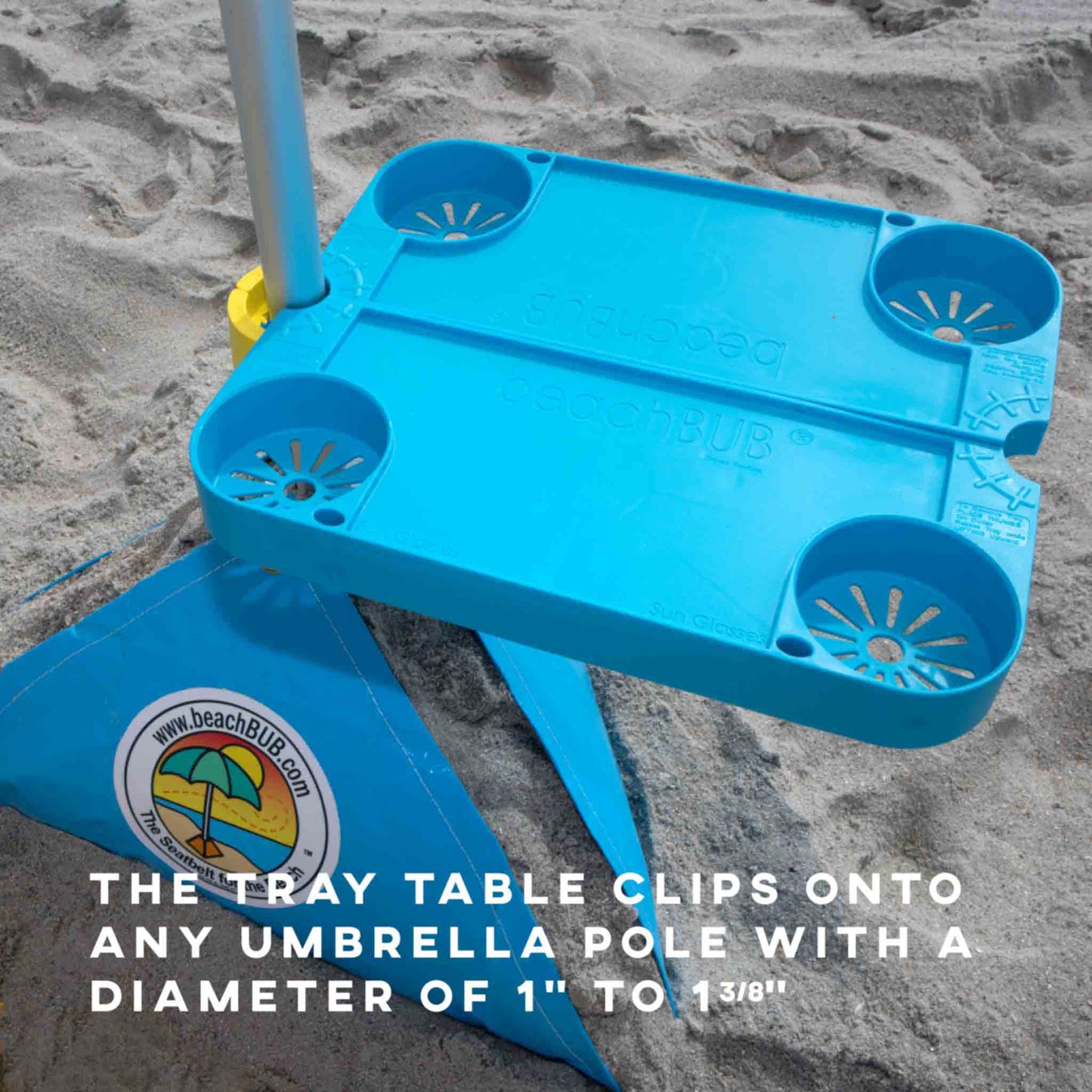 beach umbrella clip on tray table