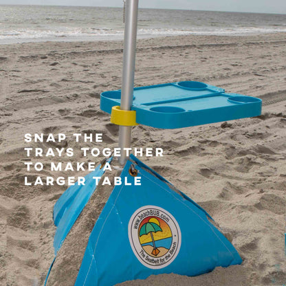 beach umbrella tray table attached to pole