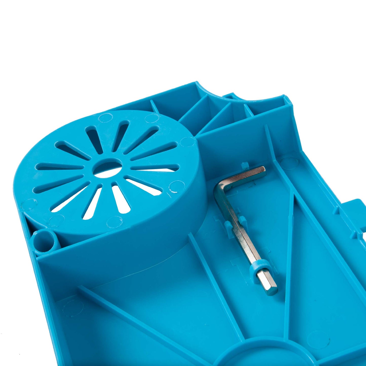 underside of beach tray table for beach umbrella